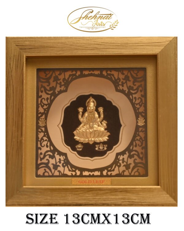 Shehnai Arts 24K Gold Leaf Lakshmi Frame