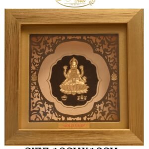Exquisite Gold Leaf Framed Lakshmi Idol Wall Art