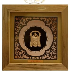 Gold Leaf Framed Tirupati Balaji Wall Art