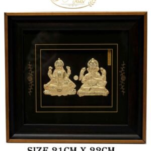 Gold Leaf Framed Lakshmi Ganesha Wall Art