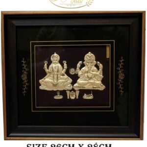 Laxmi Ganesh Golden Frame