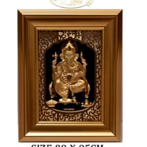 Golden Ganesha Divine Wall Frame