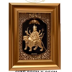 Maa Durga 24K Gold Leaf Frame