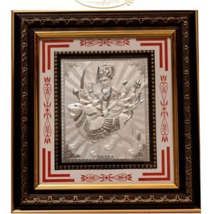 Silver Durga Maa Frame