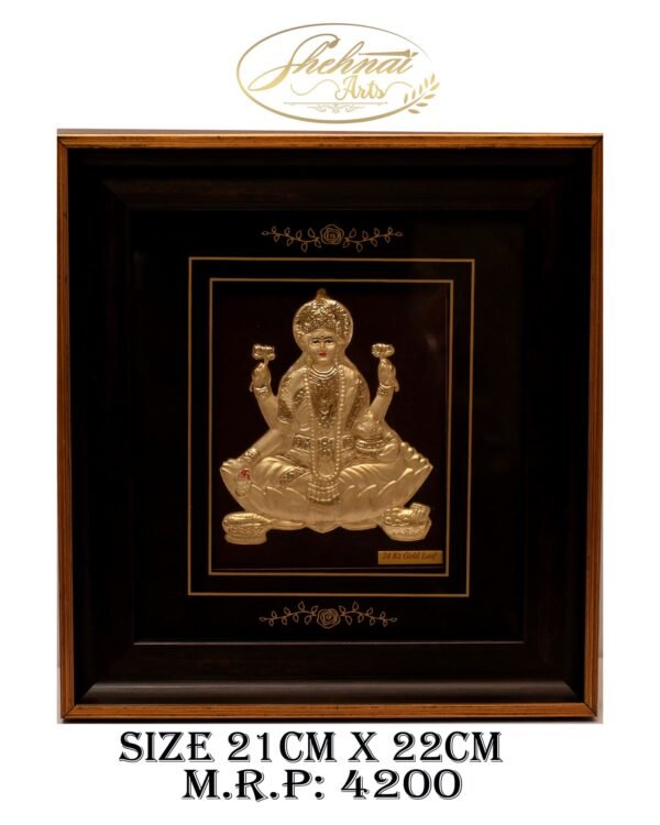 Goddess Lakshmi 24K Gold Leaf Frame